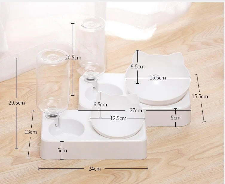 Double Bowl Automatic Drinking Bowl